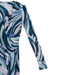 مملوكة مسبقًا Emilio Pucci Multicolor Abstract Print Dress M
