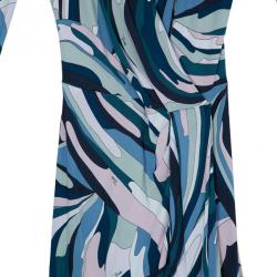 مملوكة مسبقًا Emilio Pucci Multicolor Abstract Print Dress M
