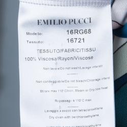 مملوكة مسبقًا Emilio Pucci Multicolor Abstract Print Dress M