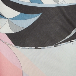 Pre Owned Emilio Pucci Multicolor Printed Jersey Maxi Skirt S