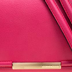 Emilio Pucci Pink Leather Chain Shoulder Bag