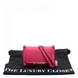 Emilio Pucci Pink Leather Chain Shoulder Bag