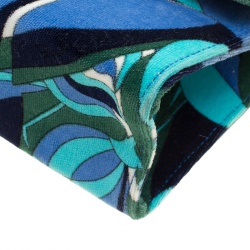 Emilio Pucci Multicolor Printed Velvet Top Handle Bag