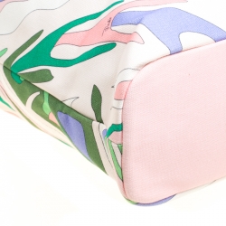Emilio Pucci Multicolor Printed Canvas Tote
