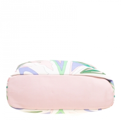 Emilio Pucci Multicolor Printed Canvas Tote