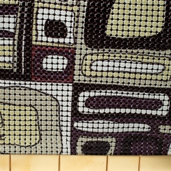 Emilio Pucci Multicolor Suede and Metal Armored Mesh Flap Shoulder Bag