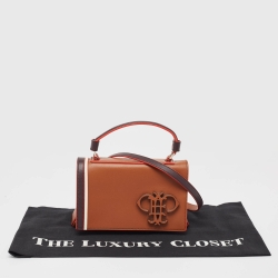 Emilio Pucci Tricolor Leather Mini Pilot Top Handle Bag