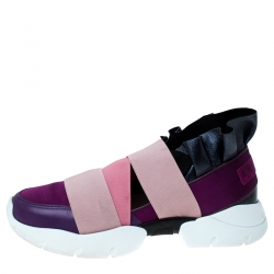 EMILIO PUCCI City Up Ruffle Trainers Slip-On Multicolored Sneakers Shoes  Euro 38