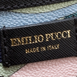 Emilio Pucci Multicolor Printed Coated Canvas Duffel Bag