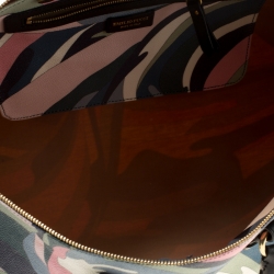Emilio Pucci Multicolor Printed Coated Canvas Duffel Bag