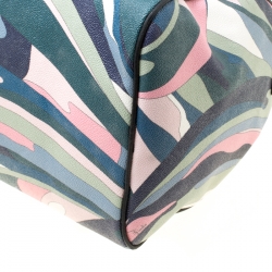 Emilio Pucci Multicolor Printed Coated Canvas Duffel Bag