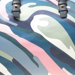 Emilio Pucci Multicolor Printed Coated Canvas Duffel Bag