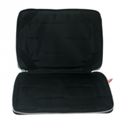 مملوكة مسبقًا Emporio Armani Coral Orange Leather Zip Around Ipad Case