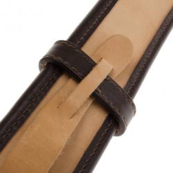 Emporio Armani Monogram Canvas Belt Size 38