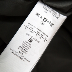 Pre Owned Emporio Armani Olive Green Silk Elephant Motif Detail Sleeveless Maxi Dress M