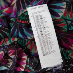 Pre Owned Emporio Armani Ethnic Floral Printed Silk High Rise Harem Pants S