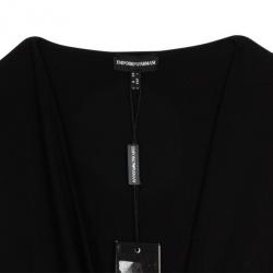 Pre Owned Emporio Armani Black Cotton Sleeveless Top M