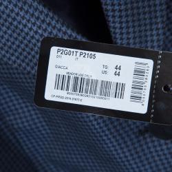 Pre Owned جاكيت بليزر امبوريو أرماني كاروهات أزرق M