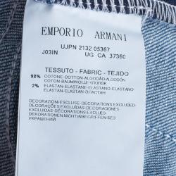 Pre Owned Emporio Armani New Mischa Floral Back Pocket Detail Denim Jeans S