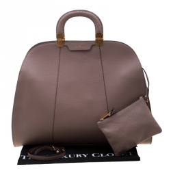Emporio Armani Taupe Leather Tote