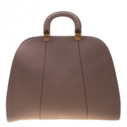 Emporio Armani Taupe Leather Tote
