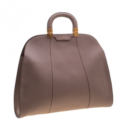 Emporio Armani Taupe Leather Tote