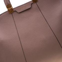 Emporio Armani Taupe Leather Tote