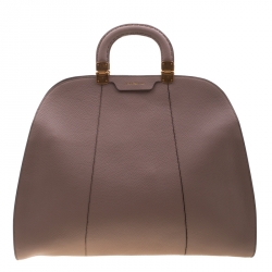 Emporio Armani Taupe Leather Tote