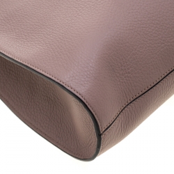 Emporio Armani Taupe Leather Tote