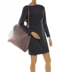 Emporio Armani Taupe Leather Tote