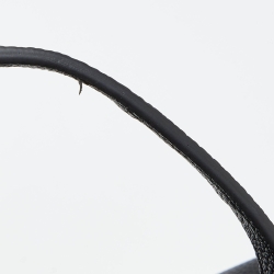 Pre Owned Emporio Armani Black Leather Large MyEA Tote