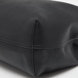 Pre Owned Emporio Armani Black Leather Large MyEA Tote