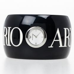 Pre Owned Emporio Armani SS Bangle Womens Wristwatch 24 MM