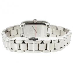 Pre Owned Emporio Armani Black Stainless Steel AR1656 Women's Wristwatch 20MM