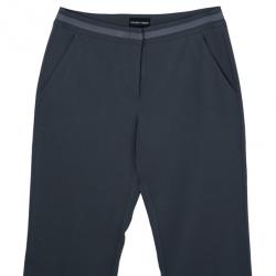 Pre Owned Emporio Armani Grey Formal Trousers M