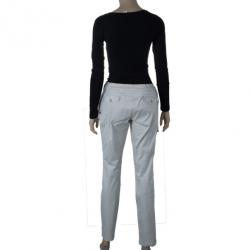 Pre Owned Emporio Armani Sand Trousers M