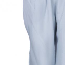 Pre Owned Emporio Armani Grey Tapered Pants S