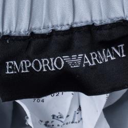 Pre Owned Emporio Armani Grey Tapered Pants S