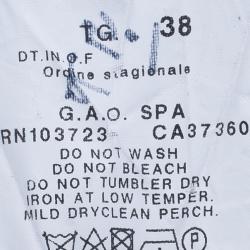 Pre Owned Emporio Armani Grey Tapered Pants S