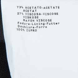 Pre Owned Emporio Armani Black Long Blazer and High Waist Pant Suit L