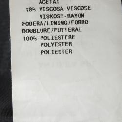 Pre Owned Emporio Armani Monochrome Floral Print Back Tie Detail Blouse M