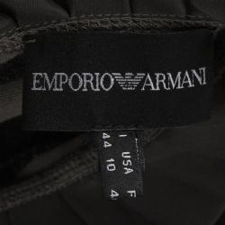 Pre Owned Emporio Armani Sheer Stripe Detail Short Sleeve T-Shirt M