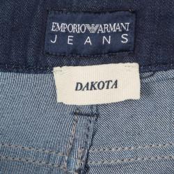 Pre Owned Emporio Armani Indigo Dark Wash Denim Skinny Dakota Jeans M