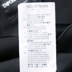 Pre Owned Emporio Armani Black Diagonal Striped Blazer S