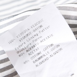 Pre Owned Empório Armani Cream Textured Two Button Blazer M