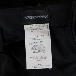 Pre Owned Emporio Armani Black Pencil Skirt M