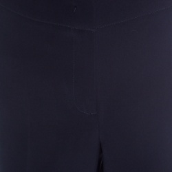 Pre Owned Emporio Armani Navy Blue Tailored Trousers M