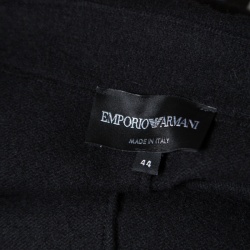 Pre Owned Emporio Armani Back Wool Blend Double Breasted Blazer M