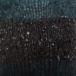 Pre Owned Emporio Armani Green Mohair and Wool Blend Braided Bodice Detail Sweater S