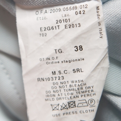 Pre Owned Emporio Armani Powder Blue Layered Lapel Blazer S